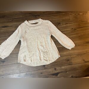 UMGEE Distressed Beige Sweater